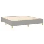 Box spring bed with light gray fabric mattress 160x200 cm by , Beds and slatted bases - Ref: Foro24-3137085, Price: 549,56 €,...