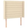 Box spring bed mattress and LED lights cream fabric 80x200 cm by , Beds and slatted bases - Ref: Foro24-3138354, Price: 334,5...