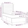 Box spring bed mattress and LED lights cream fabric 80x200 cm by , Beds and slatted bases - Ref: Foro24-3138354, Price: 334,5...