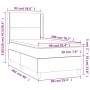 Cama box spring colchón y luces LED tela marrón oscuro 90x200cm de , Camas y somieres - Ref: Foro24-3138768, Precio: 337,12 €...