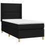 Cama box spring colchón y luces LED tela negro 100x200 cm de , Camas y somieres - Ref: Foro24-3138775, Precio: 346,86 €, Desc...
