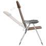 Sillas de camping plegables 2 unidades aluminio marrón de vidaXL, Mobiliario de camping - Ref: Foro24-44310, Precio: 134,49 €...