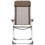 Sillas de camping plegables 2 unidades aluminio marrón de vidaXL, Mobiliario de camping - Ref: Foro24-44310, Precio: 134,49 €...