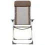 Sillas de camping plegables 2 unidades aluminio marrón de vidaXL, Mobiliario de camping - Ref: Foro24-44310, Precio: 132,28 €...