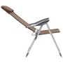 Sillas de camping plegables 2 unidades aluminio marrón de vidaXL, Mobiliario de camping - Ref: Foro24-44310, Precio: 134,49 €...