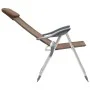 Sillas de camping plegables 2 unidades aluminio marrón de vidaXL, Mobiliario de camping - Ref: Foro24-44310, Precio: 132,28 €...