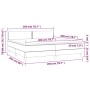 Cama box spring con colchón tela gris taupe 200x200 cm de , Camas y somieres - Ref: Foro24-3140565, Precio: 611,58 €, Descuen...