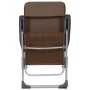 Sillas de camping plegables 2 unidades aluminio marrón de vidaXL, Mobiliario de camping - Ref: Foro24-44310, Precio: 134,49 €...