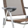 Sillas de camping plegables 2 unidades aluminio marrón de vidaXL, Mobiliario de camping - Ref: Foro24-44310, Precio: 134,49 €...