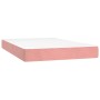 Cama box spring con colchón terciopelo rosa 120x200 cm de , Camas y somieres - Ref: Foro24-3141238, Precio: 382,23 €, Descuen...