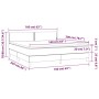 Cama box spring con colchón terciopelo gris oscuro 160x200 cm de , Camas y somieres - Ref: Foro24-3141252, Precio: 472,52 €, ...