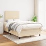 Cama box spring con colchón tela color crema 120x200 cm de , Camas y somieres - Ref: Foro24-3141686, Precio: 411,87 €, Descue...