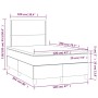 Cama box spring con colchón tela color crema 120x200 cm de , Camas y somieres - Ref: Foro24-3141686, Precio: 411,87 €, Descue...