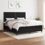 Cama box spring con colchón tela negro 180x200 cm de , Camas y somieres - Ref: Foro24-3141715, Precio: 595,38 €, Descuento: %