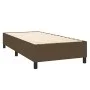 Box spring bed with dark brown fabric mattress 100x200 cm by , Beds and slatted bases - Ref: Foro24-3141916, Price: 354,06 €,...