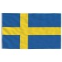 Mástil y bandera de Suecia aluminio 5,55 m de , Banderas y mangas de viento - Ref: Foro24-3147142, Precio: 66,48 €, Descuento: %