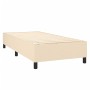 Cama box spring con colchón tela color crema 80x200 cm de , Camas y somieres - Ref: Foro24-3141734, Precio: 315,30 €, Descuen...