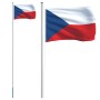 Mástil y bandera de República Checa aluminio 6,23 m de , Banderas y mangas de viento - Ref: Foro24-3147109, Precio: 75,13 €, ...