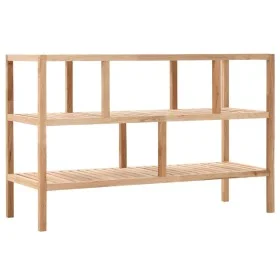Estantería para baño madera maciza de nogal 100x40x65 cm de vidaXL, Librerías y estanterías - Ref: Foro24-247100, Precio: 102...