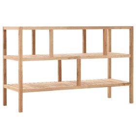 Estantería para baño madera maciza de nogal 100x40x65 cm de vidaXL, Librerías y estanterías - Ref: Foro24-247100, Precio: 106...