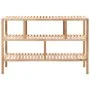 Estantería para baño madera maciza de nogal 100x40x65 cm de vidaXL, Librerías y estanterías - Ref: Foro24-247100, Precio: 102...