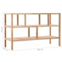 Estantería para baño madera maciza de nogal 100x40x65 cm de vidaXL, Librerías y estanterías - Ref: Foro24-247100, Precio: 106...