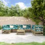 Juego de muebles de jardín 8 pzas madera de pino impregnada de , Conjuntos de jardín - Ref: Foro24-3186458, Precio: 460,67 €,...