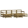 Juego de muebles de jardín 7 pzas madera de pino impregnada de , Conjuntos de jardín - Ref: Foro24-3186374, Precio: 369,72 €,...