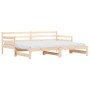 Sofá cama nido madera maciza de pino 90x200 cm de , Camas y somieres - Ref: Foro24-836147, Precio: 157,53 €, Descuento: %