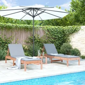 Tumbonas 2 unidades madera maciza douglas 199,5x60x74 cm de , Tumbonas - Ref: Foro24-825076, Precio: 181,26 €, Descuento: %