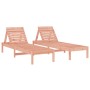 Tumbonas 2 unidades madera maciza douglas 199,5x60x74 cm de , Tumbonas - Ref: Foro24-825076, Precio: 183,04 €, Descuento: %