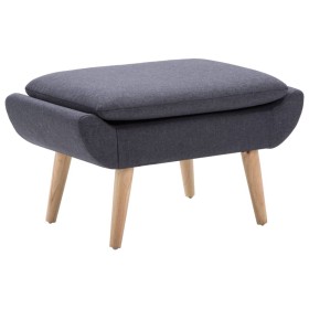 Reposapiés tapizado de tela 73x43x42 cm gris oscuro de vidaXL, Otomanas - Ref: Foro24-246989, Precio: 114,73 €, Descuento: %