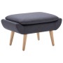 Reposapiés tapizado de tela 73x43x42 cm gris oscuro de vidaXL, Otomanas - Ref: Foro24-246989, Precio: 114,73 €, Descuento: %