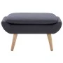 Reposapiés tapizado de tela 73x43x42 cm gris oscuro de vidaXL, Otomanas - Ref: Foro24-246989, Precio: 112,55 €, Descuento: %