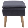 Reposapiés tapizado de tela 73x43x42 cm gris oscuro de vidaXL, Otomanas - Ref: Foro24-246989, Precio: 114,73 €, Descuento: %