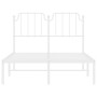 Estructura de cama de metal con cabecero blanca 120x200 cm de , Camas y somieres - Ref: Foro24-373934, Precio: 85,33 €, Descu...