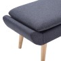 Reposapiés tapizado de tela 73x43x42 cm gris oscuro de vidaXL, Otomanas - Ref: Foro24-246989, Precio: 114,73 €, Descuento: %