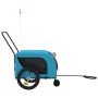 Remolque de bicicleta mascotas hierro tela Oxford azul negro de , Cochecitos para mascotas - Ref: Foro24-94023, Precio: 121,5...