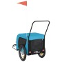 Remolque de bicicleta mascotas hierro tela Oxford azul negro de , Cochecitos para mascotas - Ref: Foro24-94023, Precio: 121,5...