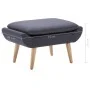 Reposapiés tapizado de tela 73x43x42 cm gris oscuro de vidaXL, Otomanas - Ref: Foro24-246989, Precio: 112,55 €, Descuento: %