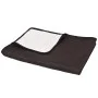 Cubrecama acolchado doble cara 230x260 cm crema y marrón de vidaXL, Colchas y edredones - Ref: Foro24-132964, Precio: 34,90 €...