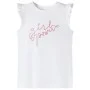 Camiseta infantil de manga volante crudo 128 de , Camisetas para niños - Ref: Foro24-11322, Precio: 8,19 €, Descuento: %