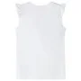 Camiseta infantil de manga volante crudo 128 de , Camisetas para niños - Ref: Foro24-11322, Precio: 8,19 €, Descuento: %