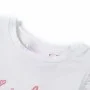 Camiseta infantil de manga volante crudo 128 de , Camisetas para niños - Ref: Foro24-11322, Precio: 8,19 €, Descuento: %