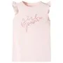 Camiseta infantil de manga volante rosa suave 128 de , Camisetas para niños - Ref: Foro24-11317, Precio: 8,19 €, Descuento: %