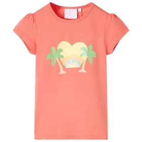 Camiseta infantil color coral 92 de , Camisetas para niños - Ref: Foro24-10429, Precio: 8,06 €, Descuento: %