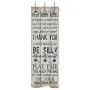 Perchero de pared THANK YOU con 6 ganchos 120x40 cm de vidaXL, Percheros para sombreros y abrigos - Ref: Foro24-245850, Preci...
