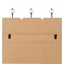 Perchero de pared THANK YOU con 6 ganchos 120x40 cm de vidaXL, Percheros para sombreros y abrigos - Ref: Foro24-245850, Preci...