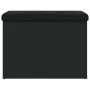 Black engineered wood storage bench 62x42x45 cm by , Benches for halls and storage - Ref: Foro24-835041, Price: 70,07 €, Disc...