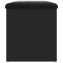 Black engineered wood storage bench 62x42x45 cm by , Benches for halls and storage - Ref: Foro24-835041, Price: 70,07 €, Disc...